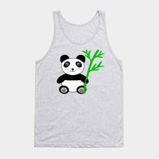 Panda with bamboo Tank Top